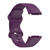 For Fitbit Charge 5 Silicone Watch Band, Size:S(Dark Purple)