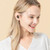 TWS-22 Bluetooth 5.0 In-Ear Sports Waterproof Noise Cancelling Touch Control Mini Headphones(White)