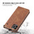 For iPhone 11 Pro Max Skin-feel Calfskin Texture Magnetic Dual-Fold Horizontal Flip Leather Case with Holder & Card Slots & Wallet (Brown)