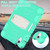 For iPad mini 6 3-Layer Protection Screen Frame + PC + Silicone Shockproof Combination Tablet Case with Holder(Mint Green)