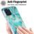 For iPhone 11 Pro 3D Electroplating Marble Pattern TPU Protective Case (Green)