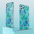 For iPhone 11 Pro Max 3D Electroplating Marble Pattern TPU Protective Case (Green Blue)