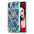 For iPhone XS Max 3D Electroplating Marble Pattern TPU Protective Case(Dark Green)