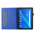 For Lenovo Tab M10 Horizontal Flip TPU + Fabric PU Leather Protective Case with Name Card Clip(Dark Blue)