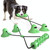 Dog Toy Double Suction Cup Pull Rope Molar Teeth Bite-Resistant Tooth Cleaning Stick Pet Supplies(Green)
