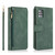 For Samsung Galaxy A51 Skin-feel Crazy Horse Texture Zipper Wallet Bag Horizontal Flip Leather Case with Holder & Card Slots & Wallet & Lanyard(Dark Green)