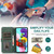 For Samsung Galaxy A51 Skin-feel Crazy Horse Texture Zipper Wallet Bag Horizontal Flip Leather Case with Holder & Card Slots & Wallet & Lanyard(Dark Green)