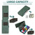 For Samsung Galaxy A51 Skin-feel Crazy Horse Texture Zipper Wallet Bag Horizontal Flip Leather Case with Holder & Card Slots & Wallet & Lanyard(Dark Green)