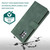 For Samsung Galaxy A51 Skin-feel Crazy Horse Texture Zipper Wallet Bag Horizontal Flip Leather Case with Holder & Card Slots & Wallet & Lanyard(Dark Green)