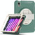 For iPad mini 6 360 Degree Rotation PC + TPU Protective Tablet Case with Holder & Hand-strap(Jade Green)