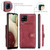 For Samsung Galaxy A12 5G JEEHOOD Retro Magnetic Detachable Protective Case with Wallet & Card Slot & Holder(Red)