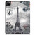 For iPad Pro 12.9 2022 / 2021 Colored Drawing Horizontal Flip TPU + PU Leather Tablet Case with Three-folding Holder & Sleep / Wake-up Function & Pen Slot(Eiffel Tower)