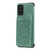 For Samsung Galaxy S20+ Flower Embossing Pattern Shockproof Protective Case with Holder & Card Slots & Photo Frame(Green)
