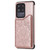 For Samsung Galaxy S20 Ultra Flower Embossing Pattern Shockproof Protective Case with Holder & Card Slots & Photo Frame(Rose Gold)