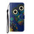For Samsung Galaxy A32 5G Oil Embossed Coloured Drawing Pattern Horizontal Flip PU Leather Case with Holder & Card Slots & Wallet(Blue Owl)
