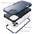 For iPhone 12 / 12 Pro TPU + PC Shockproof Protective Case(Royal Blue + Black)