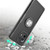For Xiaomi Mi 11 Shockproof Transparent TPU + Acrylic Protective Case with Ring Holder(Navy Blue)