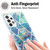 For Samsung Galaxy A72 5G / 4G 3D Electroplating Marble Pattern TPU Protective Case(Blue Green)