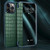 For iPhone 12 / 12 Pro Crocodile Texture Display Window Horizontal Flip Leather Case(Green)
