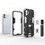 For iPhone 12 / 12 Pro Supersonic PC + TPU Shock-proof Protective Case with Holder(Silver)