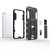 Supersonic PC + TPU Shock-proof Protective Case with Holder For iPhone 8 Plus & 7 Plus(Silver)