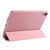 For iPad mini 6 3-folding Horizontal Flip Honeycomb TPU Shockproof + PU Leather Tablet Case with Holder(Rose Gold)
