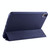 For iPad mini 6 3-folding Horizontal Flip Honeycomb TPU Shockproof + PU Leather Tablet Case with Holder(Dark Blue)