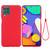 For Samsung Galaxy F62 / M62 Solid Color Liquid Silicone Dropproof Full Coverage Protective Case(Red)