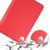 For iPad mini 6 3-folding Horizontal Flip Honeycomb TPU Shockproof + PU Leather Tablet Case with Holder(Red)