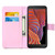 For Samsung Galaxy Xcover 5 Colored Drawing Pattern Plain Weave Horizontal Flip Leather Case with Holder & Card Slot & Wallet & Lanyard(Baby Panda)