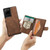For Samsung Galaxy Note20 Ultra JEEHOOD Retro Magnetic Detachable Protective Case with Wallet & Card Slot & Holder(Brown)