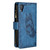 For iPhone XR Flying Butterfly Embossing Pattern Zipper Horizontal Flip Leather Case with Holder & Card Slots & Wallet(Blue)