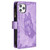 For iPhone 11 Pro Max Flying Butterfly Embossing Pattern Zipper Horizontal Flip Leather Case with Holder & Card Slots & Wallet(Purple)