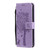 For Samsung Galaxy A32 4G Tree & Cat Pattern Pressed Printing Horizontal Flip PU Leather Case with Holder & Card Slots & Wallet & Lanyard(Light Purple)
