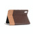 For iPad mini 6 Cross & Sheepskin Texture Horizontal Flip Leather Tablet Case with Holder & Card Slots & Wallet(Brown)