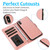 For iPhone XS Max Calf Texture 2 in 1 Detachable Magnetic Back Cover Horizontal Flip Leather Case with Holder & Card Slots & Wallet & Photo Frame(Rose Gold)