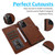 For Samsung Galaxy Note20 Ultra Calf Texture 2 in 1 Detachable Magnetic Back Cover Horizontal Flip Leather Case with Holder & Card Slots & Wallet & Photo Frame(Brown)