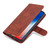 For iPhone X / XS AZNS Skin Feel Calf Texture Horizontal Flip Leather Case with Card Slots & Holder & Wallet(Brown)