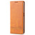 For Samsung Galaxy A22 4G AZNS Magnetic Calf Texture Horizontal Flip Leather Case with Card Slots & Holder & Wallet(Light Brown)