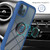 For iPhone 11 Pro Starry Sky Solid Color Series Shockproof PC + TPU Protective Case with Ring Holder & Magnetic Function (Blue)