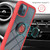 For iPhone 11 Pro Starry Sky Solid Color Series Shockproof PC + TPU Protective Case with Ring Holder & Magnetic Function (Red)