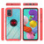 For Samsung Galaxy A51/ A515 Starry Sky Solid Color Series Shockproof PC + TPU Protective Case with Ring Holder & Magnetic Function(Red)