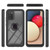 For Samsung Galaxy A02s EU Version Starry Sky Solid Color Series Shockproof PC + TPU Protective Case with Ring Holder & Magnetic Function(Black)