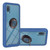 For Samsung Galaxy A02 Starry Sky Solid Color Series Shockproof PC + TPU Protective Case with Ring Holder & Magnetic Function(Blue)