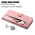 For Samsung Galaxy S21 FE Fashion Calf Texture Zipper Horizontal Flip Leather Case with Holder & Card Slots & Wallet(Rose Gold)