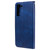 For Samsung Galaxy S21 FE Fashion Calf Texture Zipper Horizontal Flip Leather Case with Holder & Card Slots & Wallet(Blue)