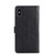 For iPhone X / XS Zipper Bag PU + TPU Horizontal Flip Leather Case with Holder & Card Slot & Wallet & Lanyard(Black)