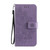 For iPhone 13 7-petal Flowers Embossing Pattern Horizontal Flip PU Leather Case with Holder & Card Slots & Wallet & Photo Frame(Light Purple)