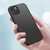 For iPhone 13 mini Skin Feel Frosted PC + TPU Shockproof Case with Color Button (Black)