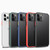 For iPhone 12 mini Skin Feel Frosted PC + TPU Shockproof Case with Color Button (Black)